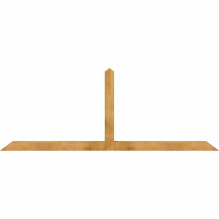 Ekena Millwork Portland Rough Sawn Timber Gable Bracket, Western Red Cedar, 96"W x 36"H x 4"D x 4"F, 9/12 Pitch GBW096X36X0404POR00RWR